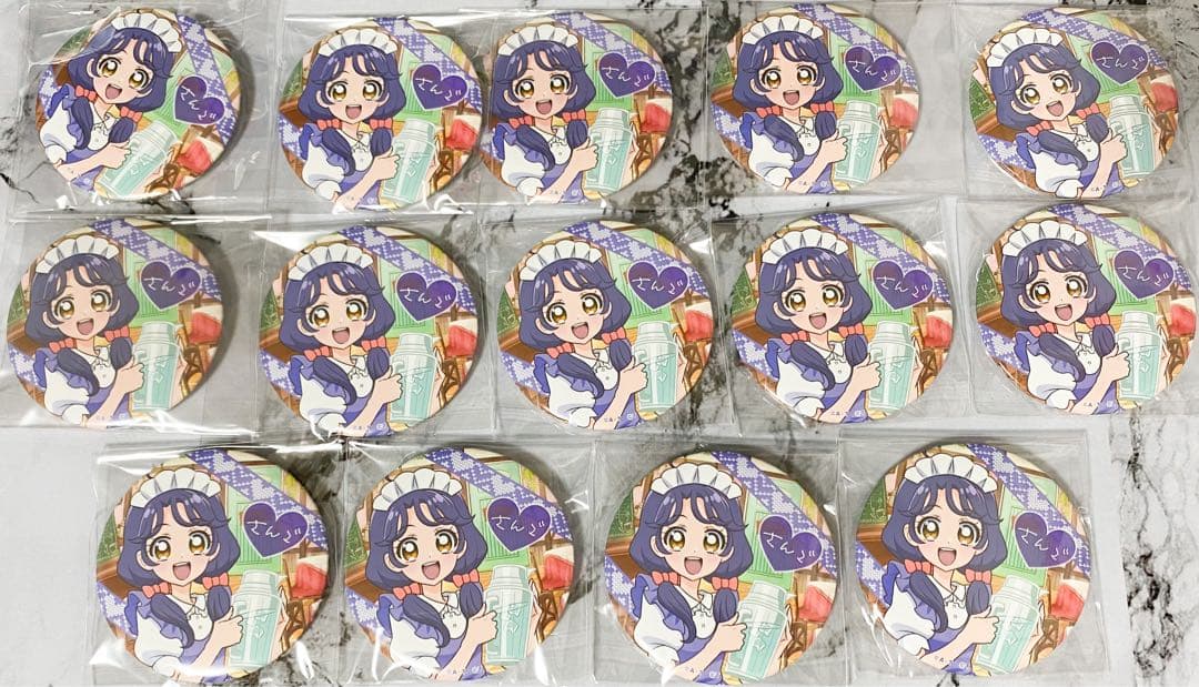 プリキュア　ローソン　缶バッジ　さんご　セット