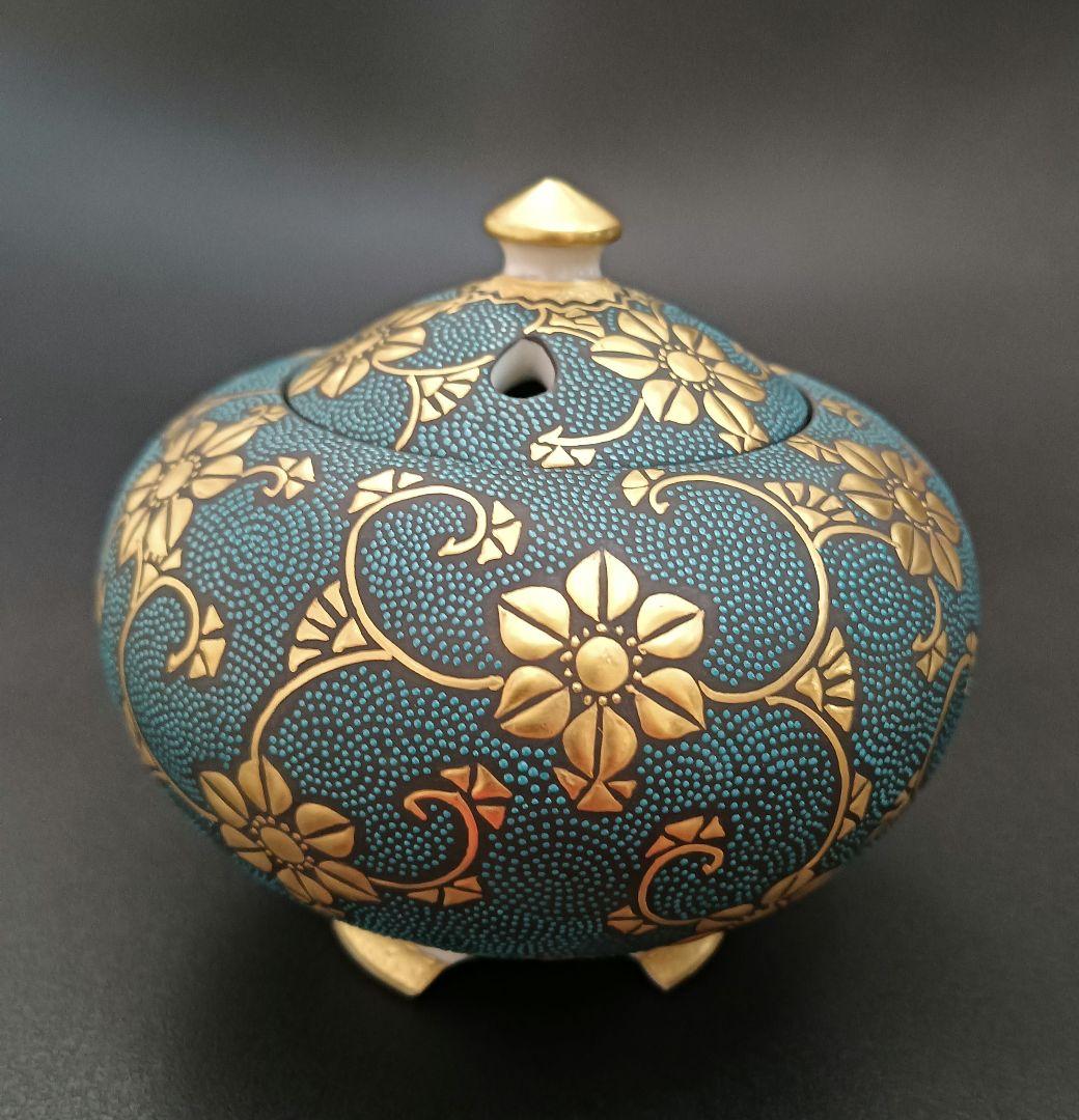 九谷　錦玉　青粒　香炉