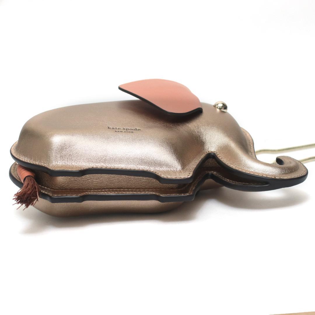 美品 ケイトスペードニューヨーク 象 エレファント ショルダーバッグ