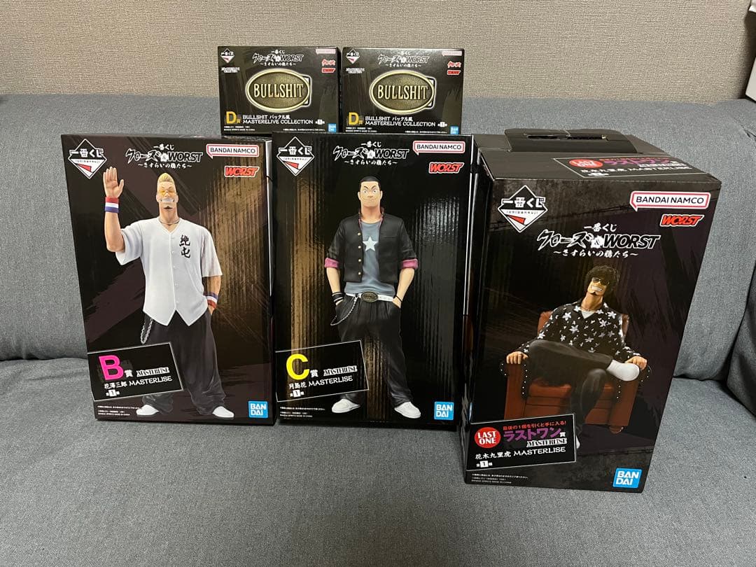 一番くじ　クローズ&WORSTさすらいの鴉　フィギュアセット売り