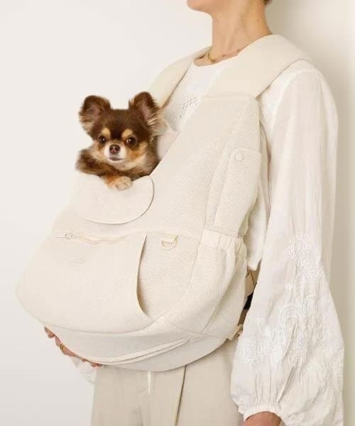 moncheri モンシェリメッシュフロントリュック ホワイトM 犬 キャリー