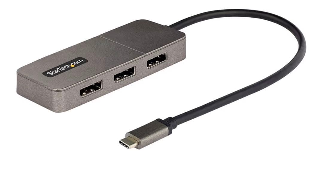 分配器・切替器 StarTech USB-C to Triple DisplayPort Hub