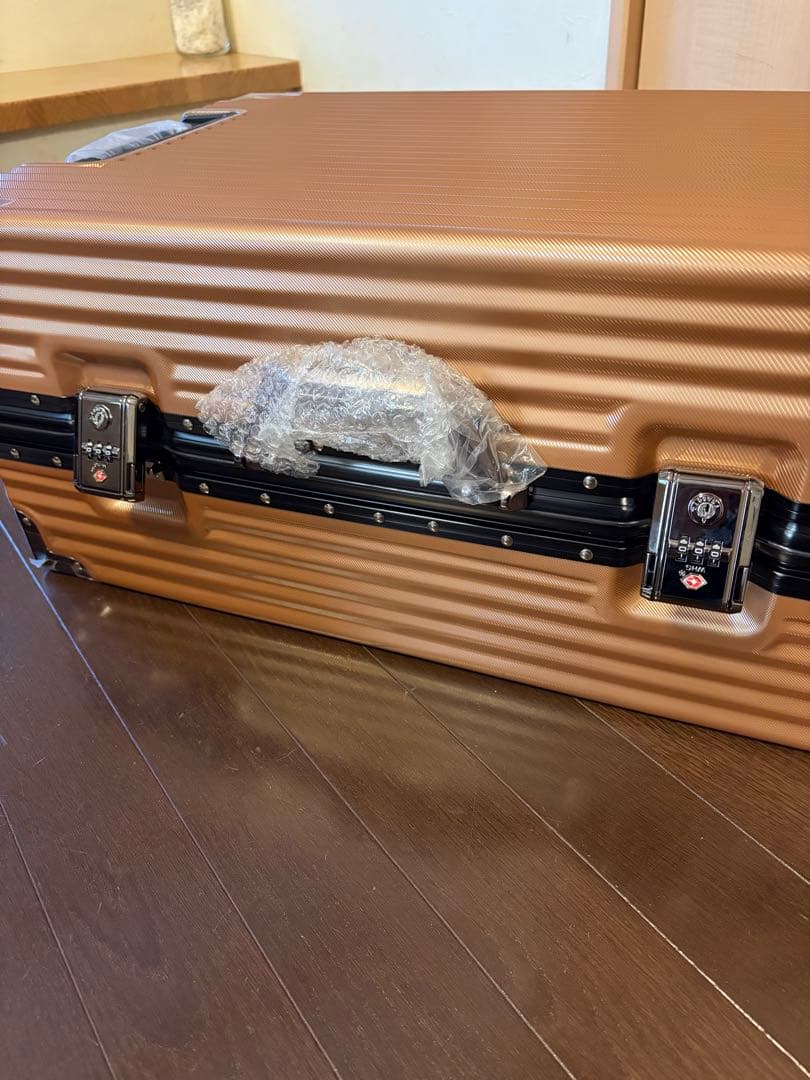 【新品未使用】C.jutro スーツケース フレームタイプ Mサイズ キャメル色