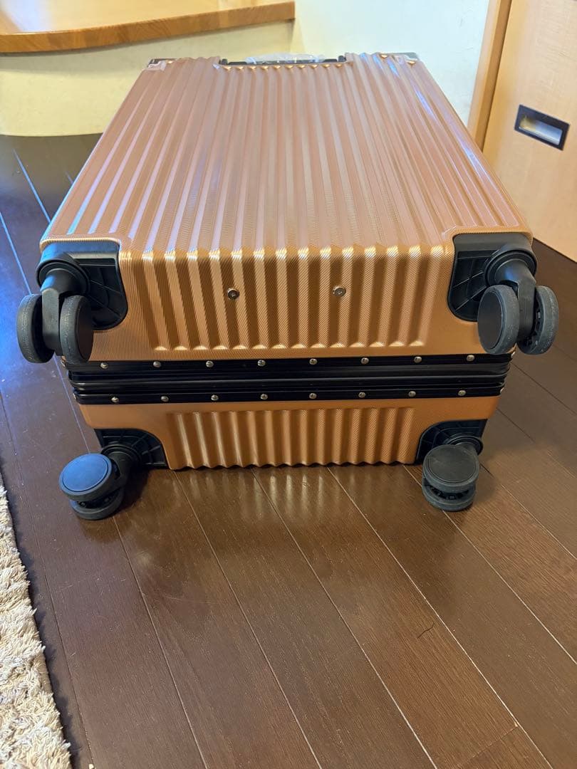 【新品未使用】C.jutro スーツケース フレームタイプ Mサイズ キャメル色