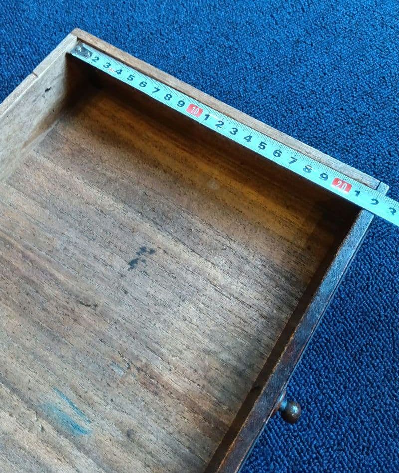 アンティーク　引出し付木箱　茶箱　 小型引出し　小型棚　収納　和風