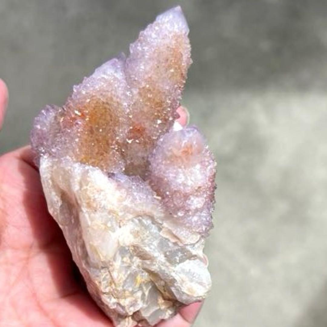 スピリットクォーツ　カクタスクォーツ　サボテン水晶　アメジスト　220g