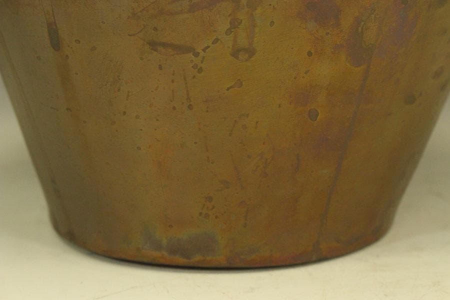 アンティーク ブロンズ バケツ 銅製(メ1064)