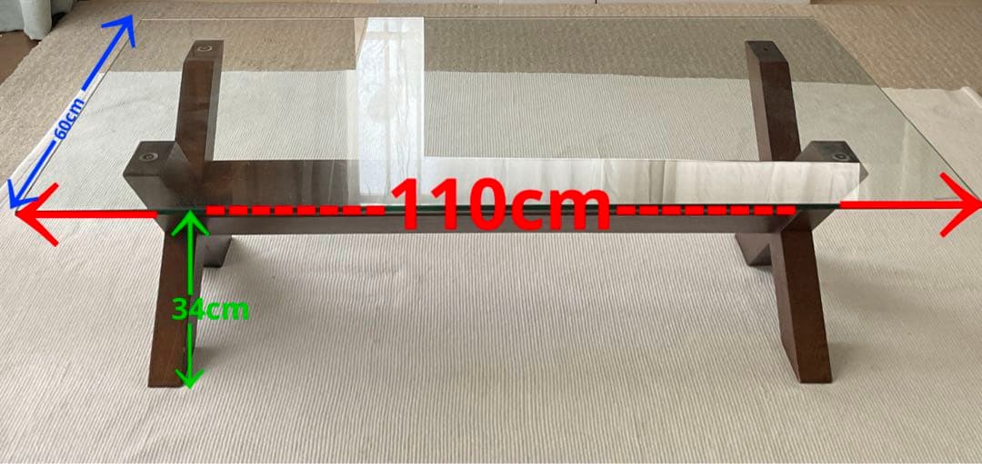 a様よろしくお願いします　 【ACTUS】ローテーブル　ガラステーブル　アクタス