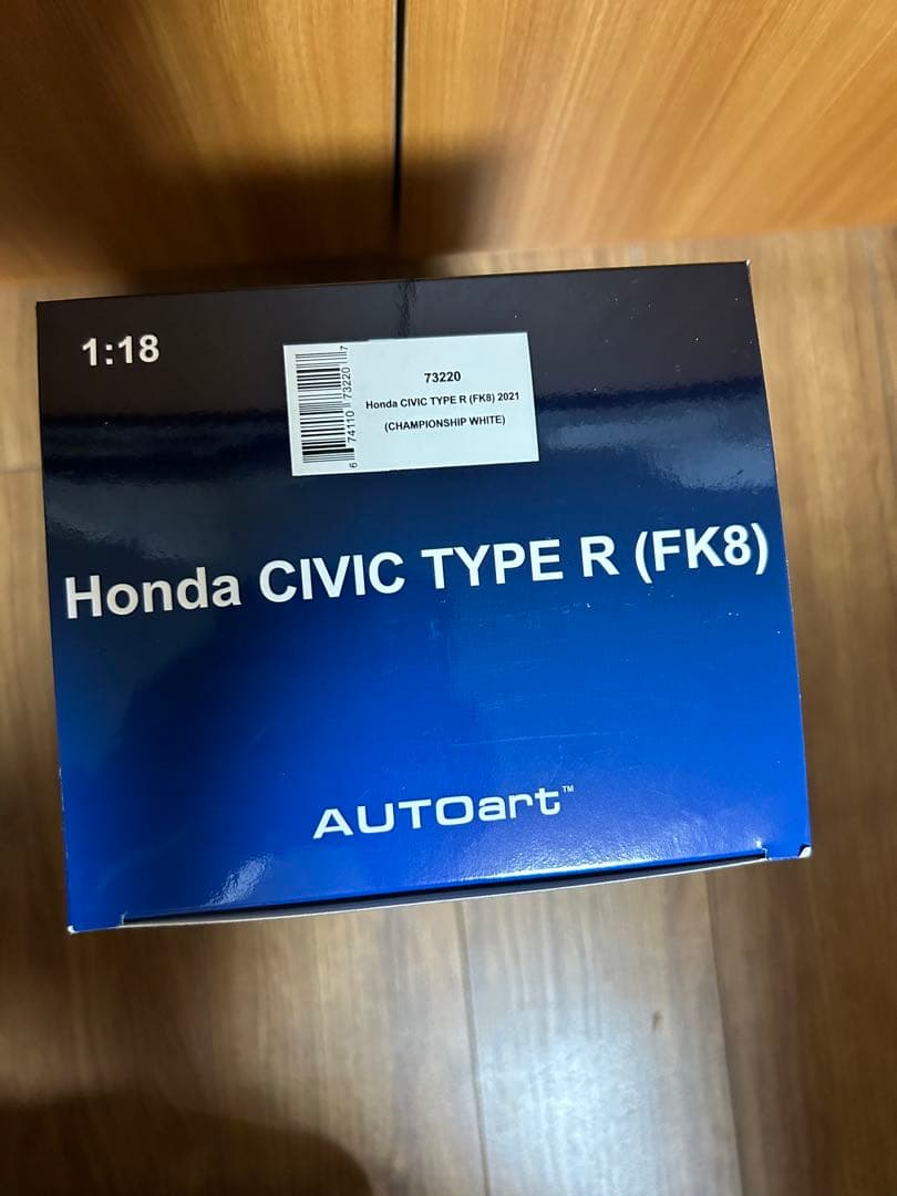 Civic Type R ホワイト ミニカー1/18