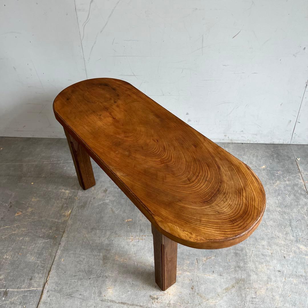 アンティーク ケヤキ 欅 テーブル 机 昭和レトロ z566