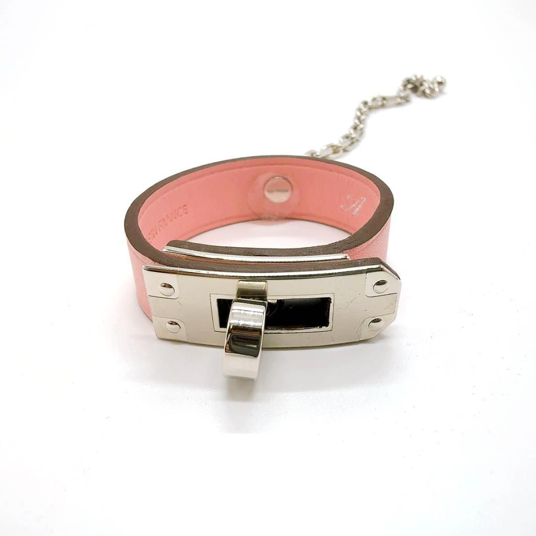 ◇エルメス◇レザー/ケリー/グローブホルダー/ピンク/シルバー金具