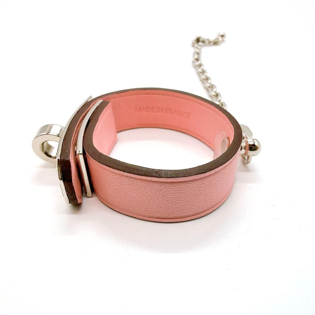 ◇エルメス◇レザー/ケリー/グローブホルダー/ピンク/シルバー金具