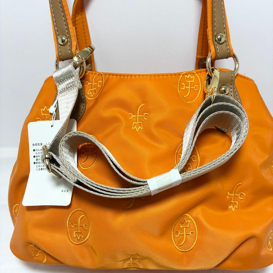 【新品】カステルバジャック　2wayバッグ　ナイロンバッグ　オレンジ