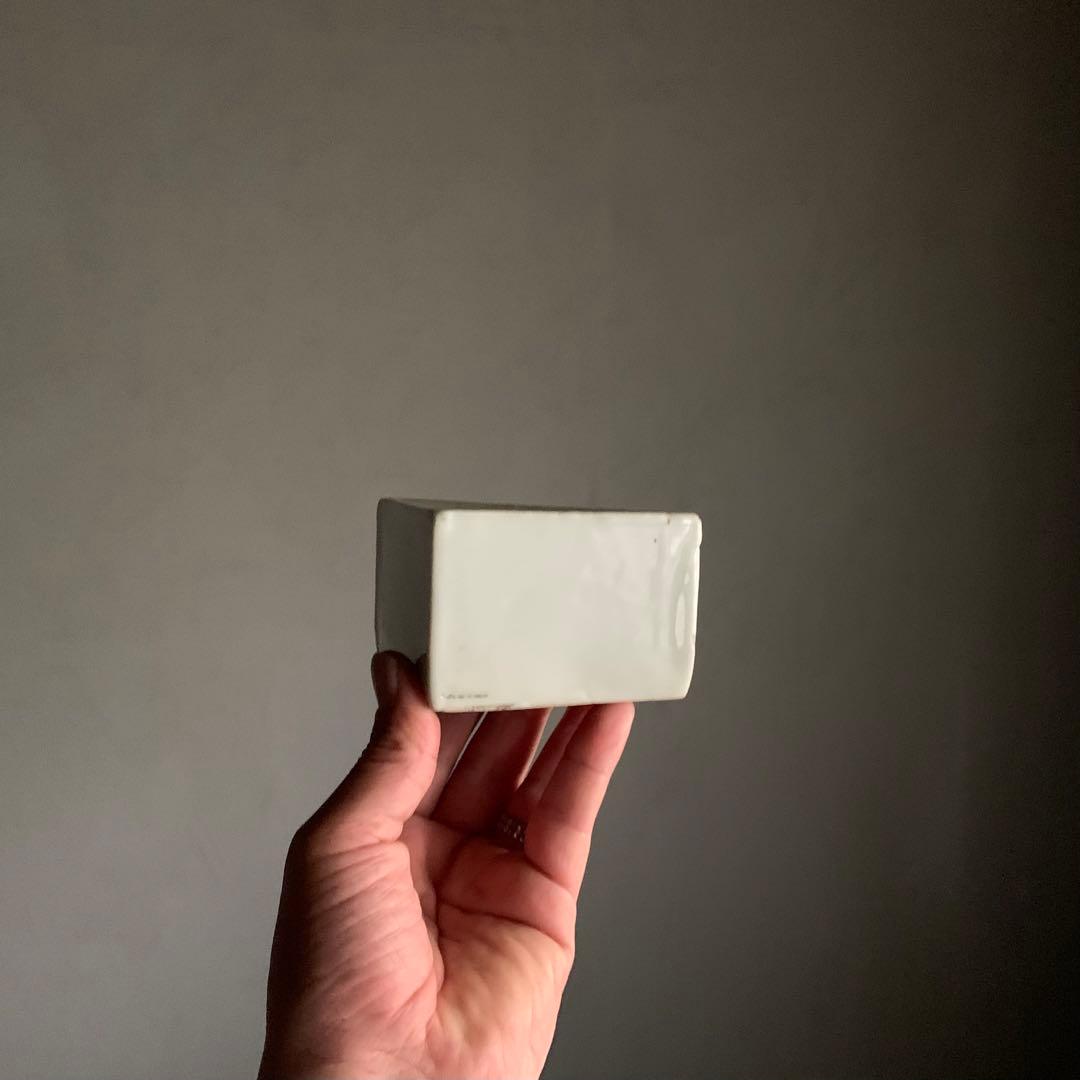 白磁 三角 筆洗 古道具 アンティーク