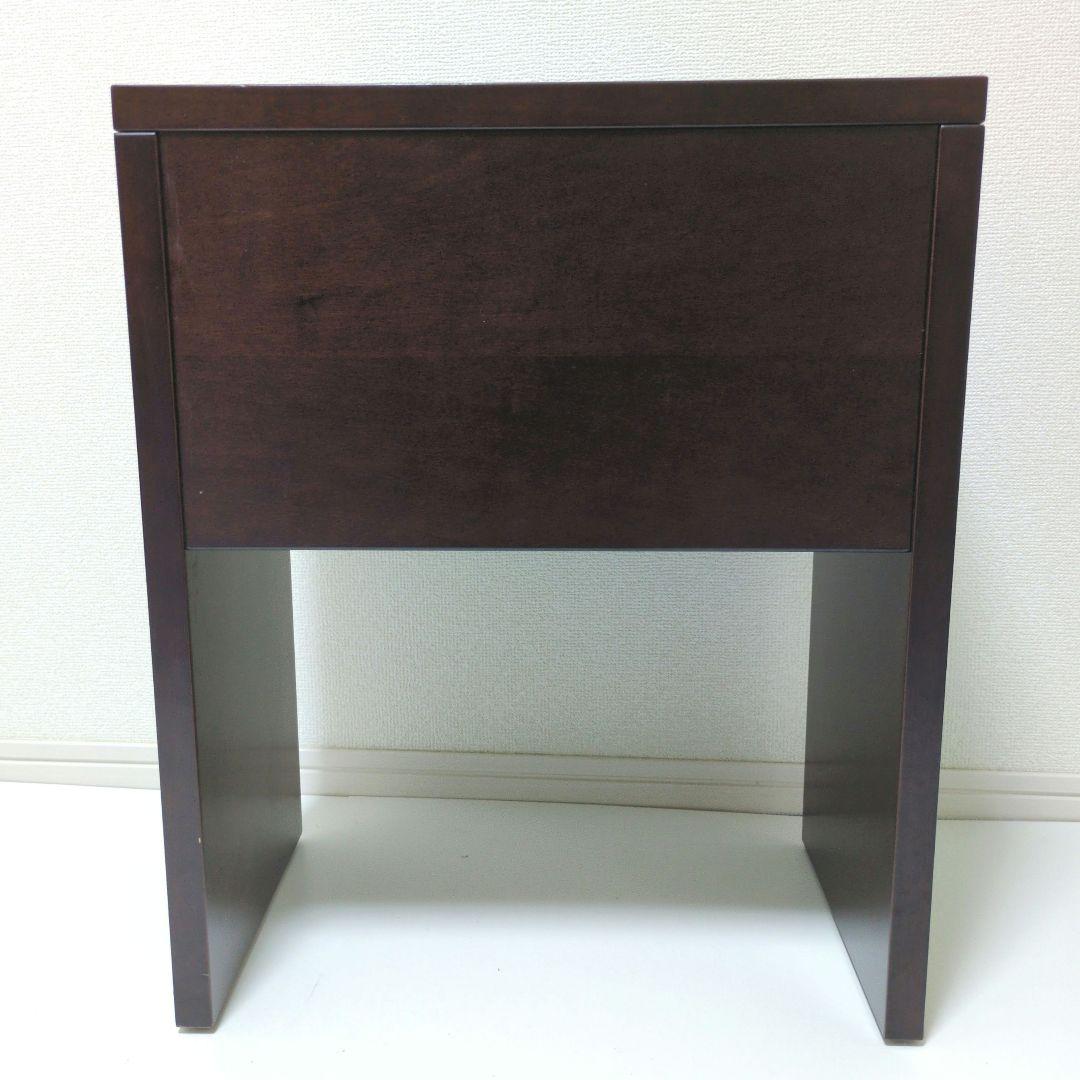 【送料込み・良品】アルフレックス PORTOベッドサイドテーブル ダークブラウン
