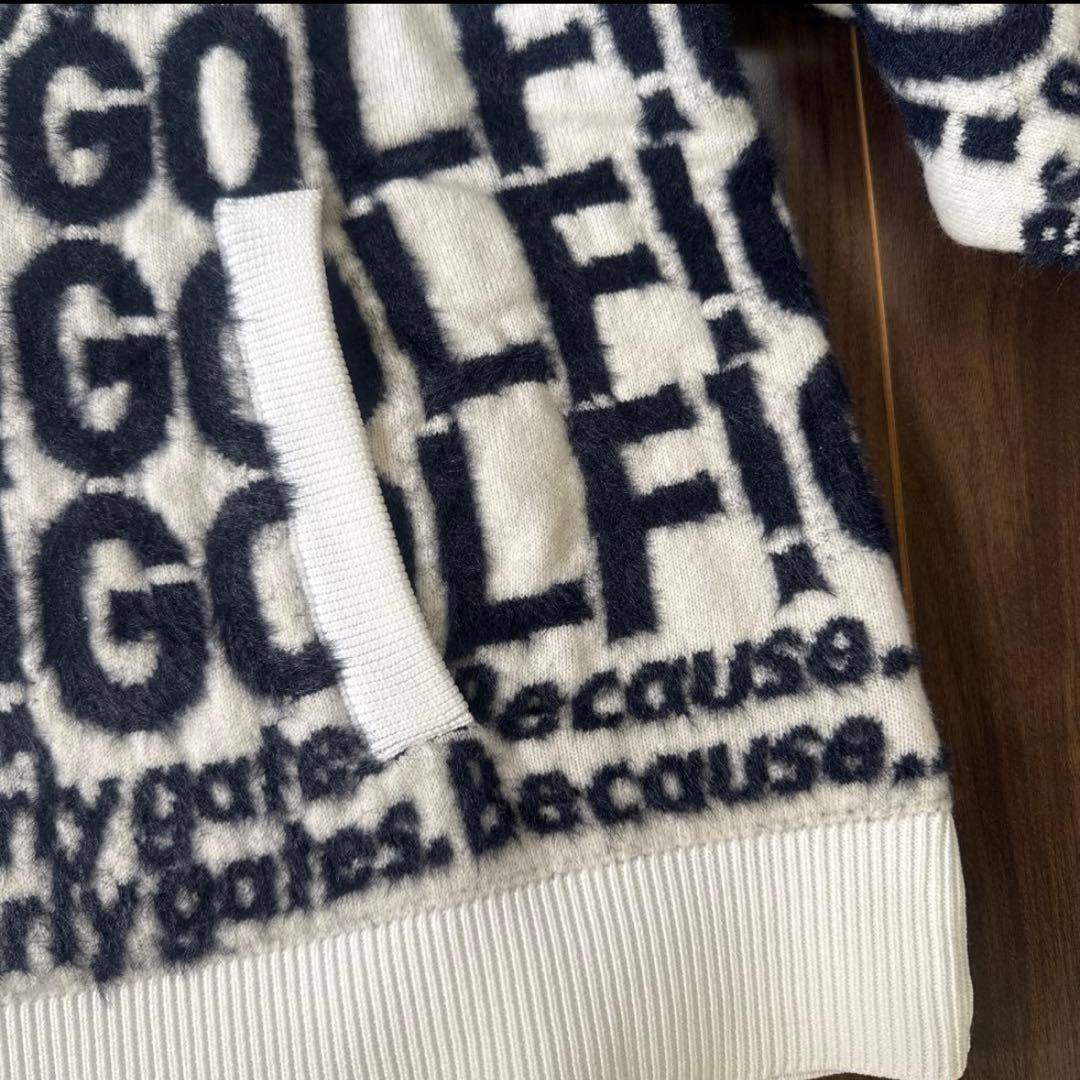 新品♪96.800円PEARLY GATES フードニットパーカー＆スカート Ｌ