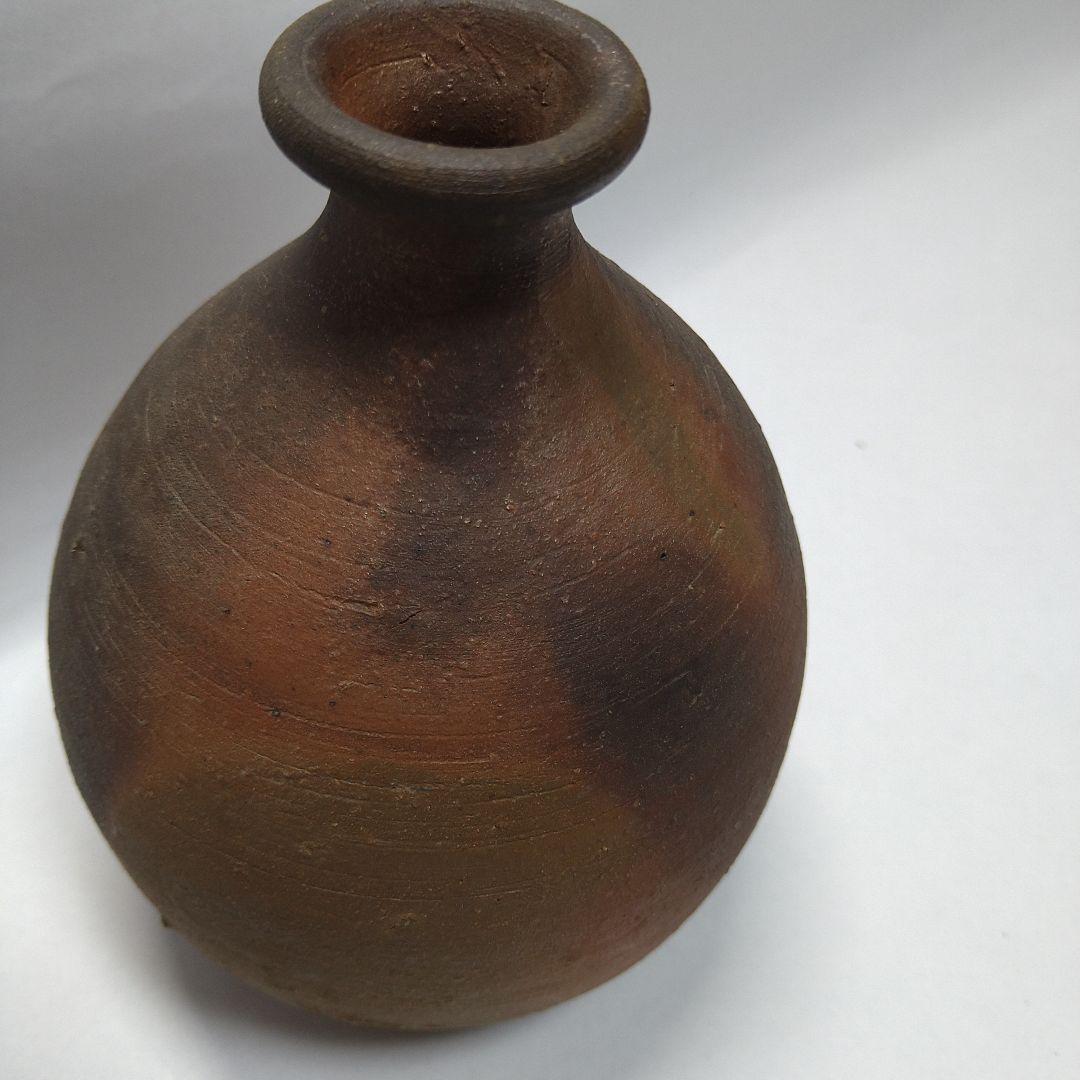 藤原雄　備前焼　徳利　３客