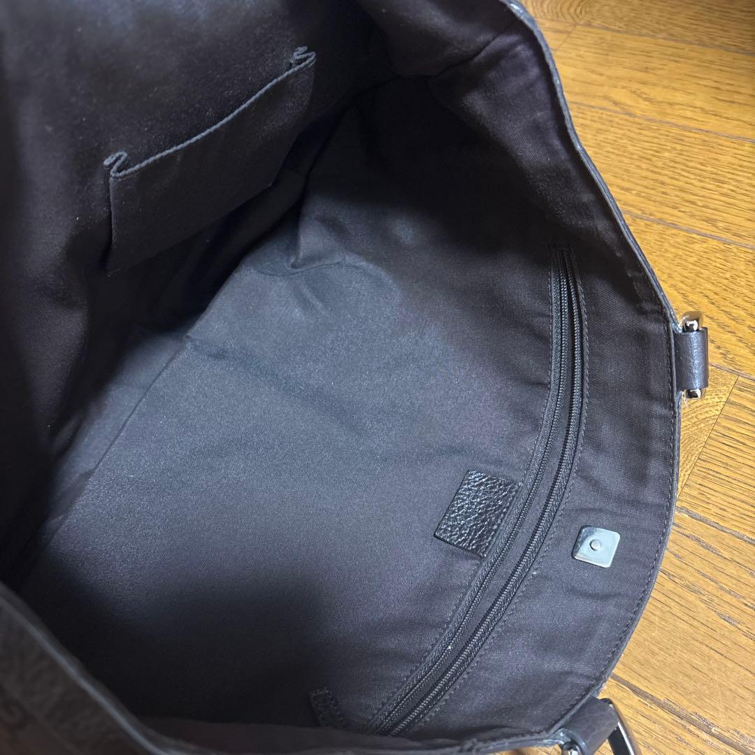 GUCCI GGパターン ハンドバッグ ブラウン