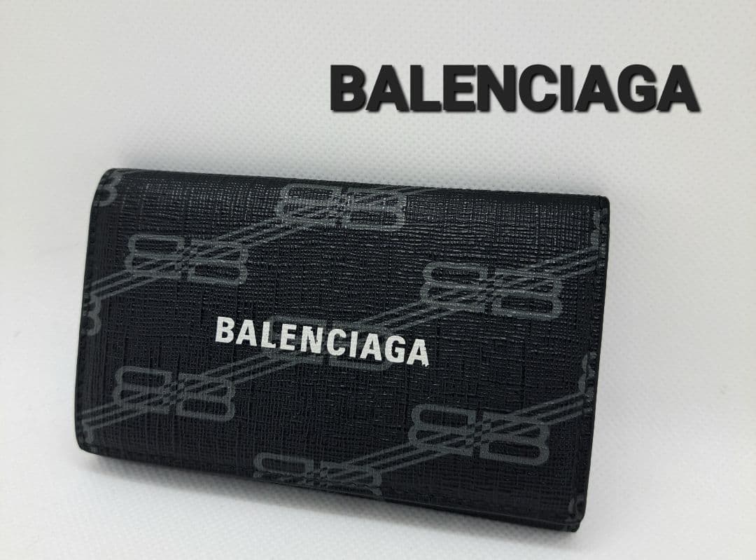 【希少】バレンシアガ 6連キーケース BBモノグラム シグネチャー コーテッド