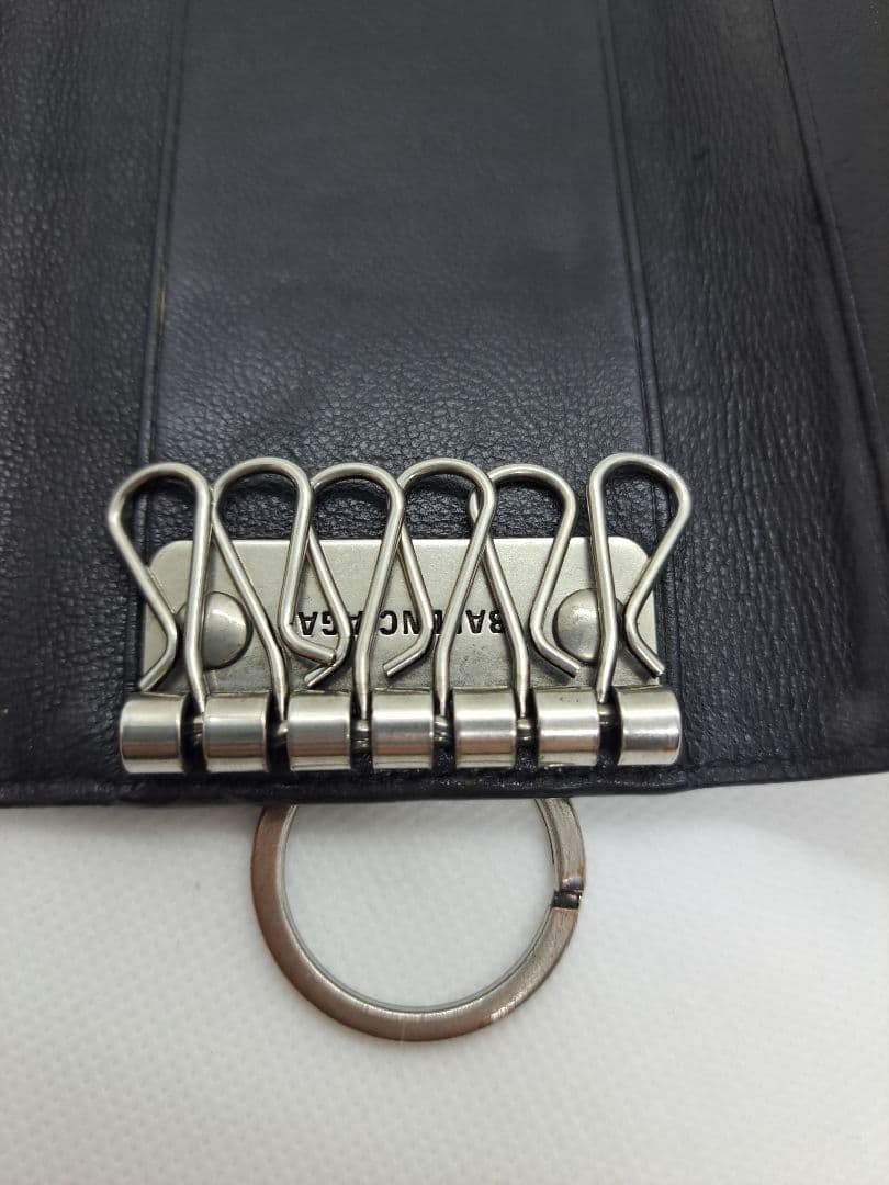 【希少】バレンシアガ 6連キーケース BBモノグラム シグネチャー コーテッド