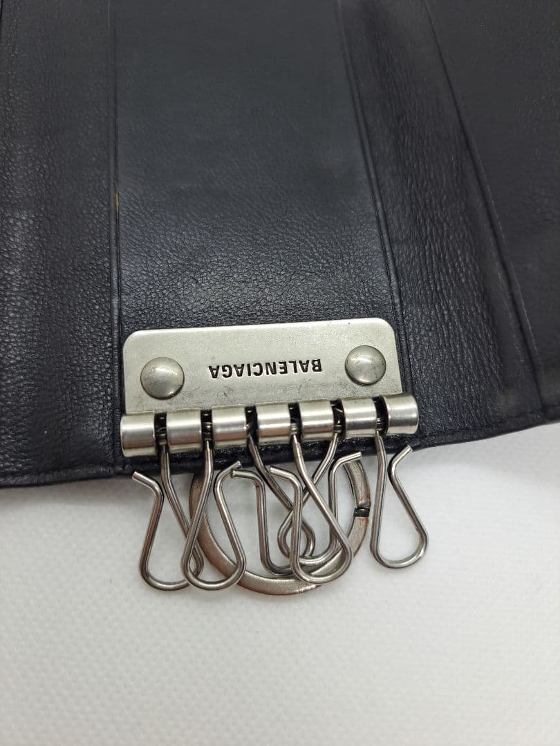 【希少】バレンシアガ 6連キーケース BBモノグラム シグネチャー コーテッド