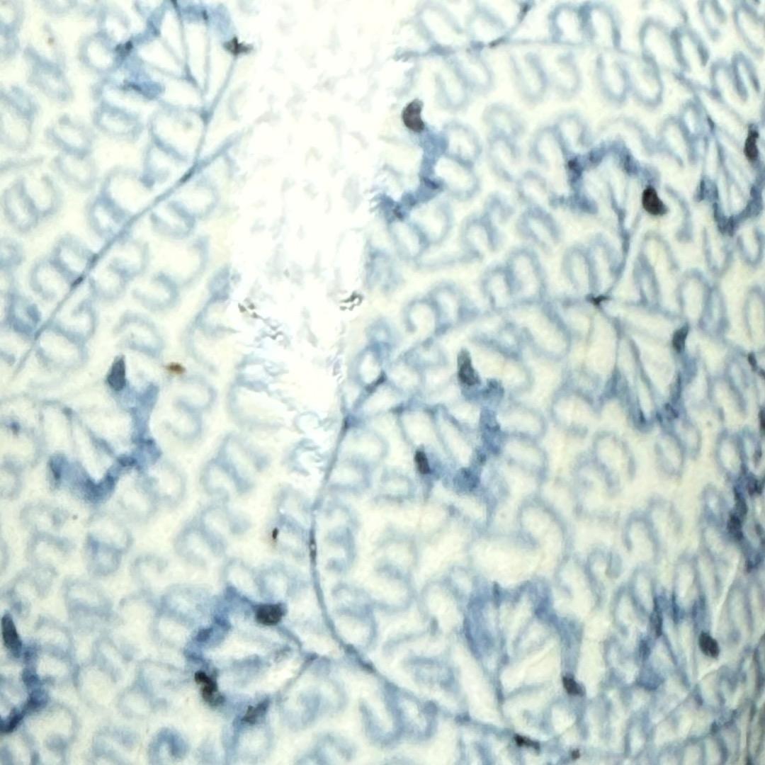 藍柿右衛門　古伊万里　染付微塵唐草そば猪口　向付　渦福　極細密絵付け