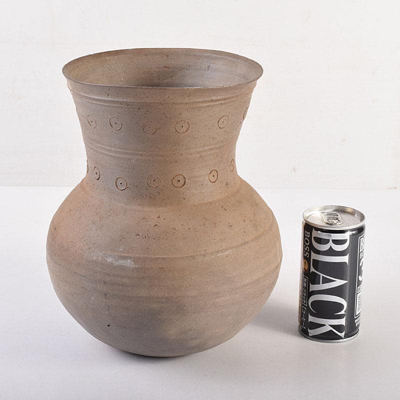 朝鮮美術　須恵器　新羅土器　新羅無細土　壷　C　8361C