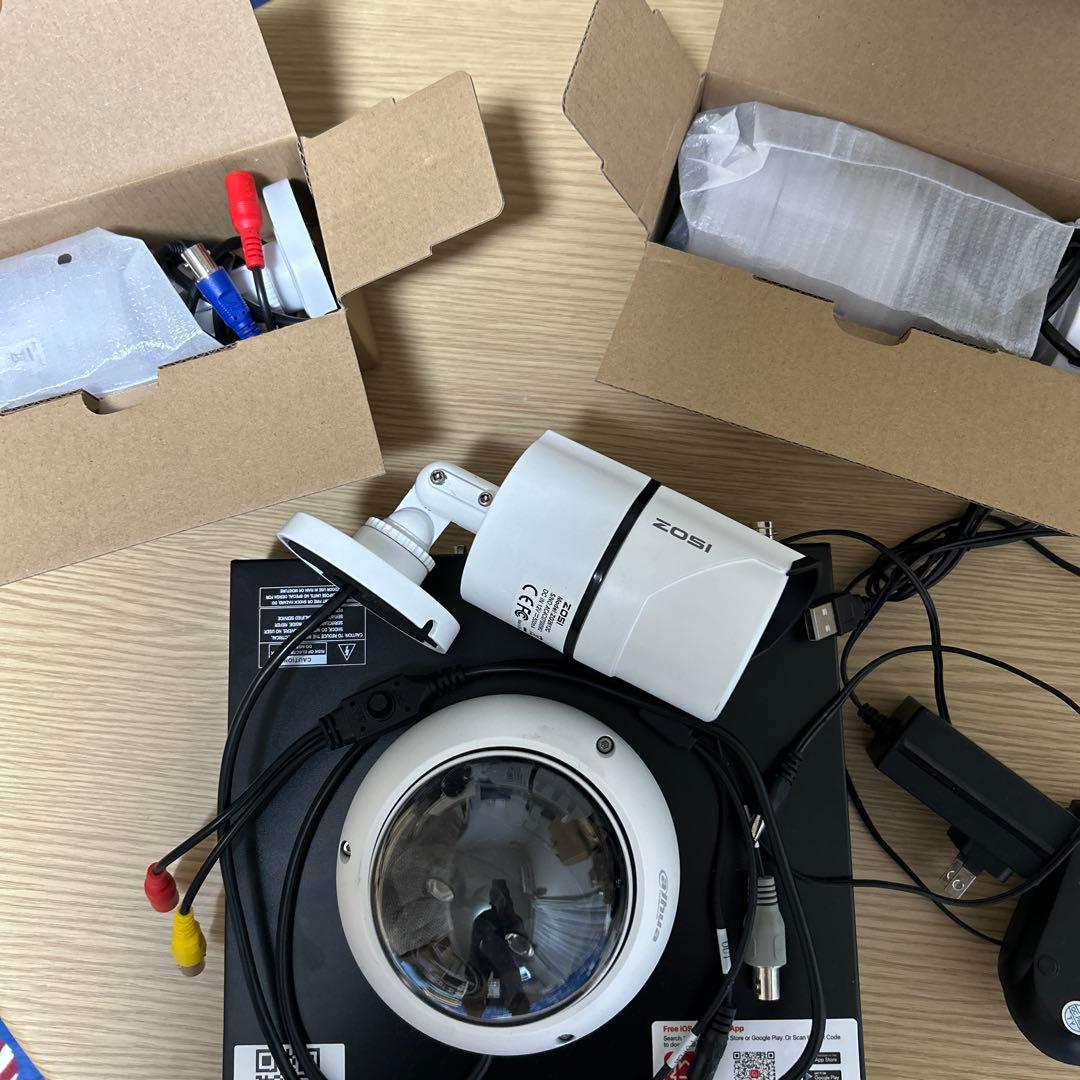 防犯カメラセット(カメラ4台＋500GB内蔵レコーダー)