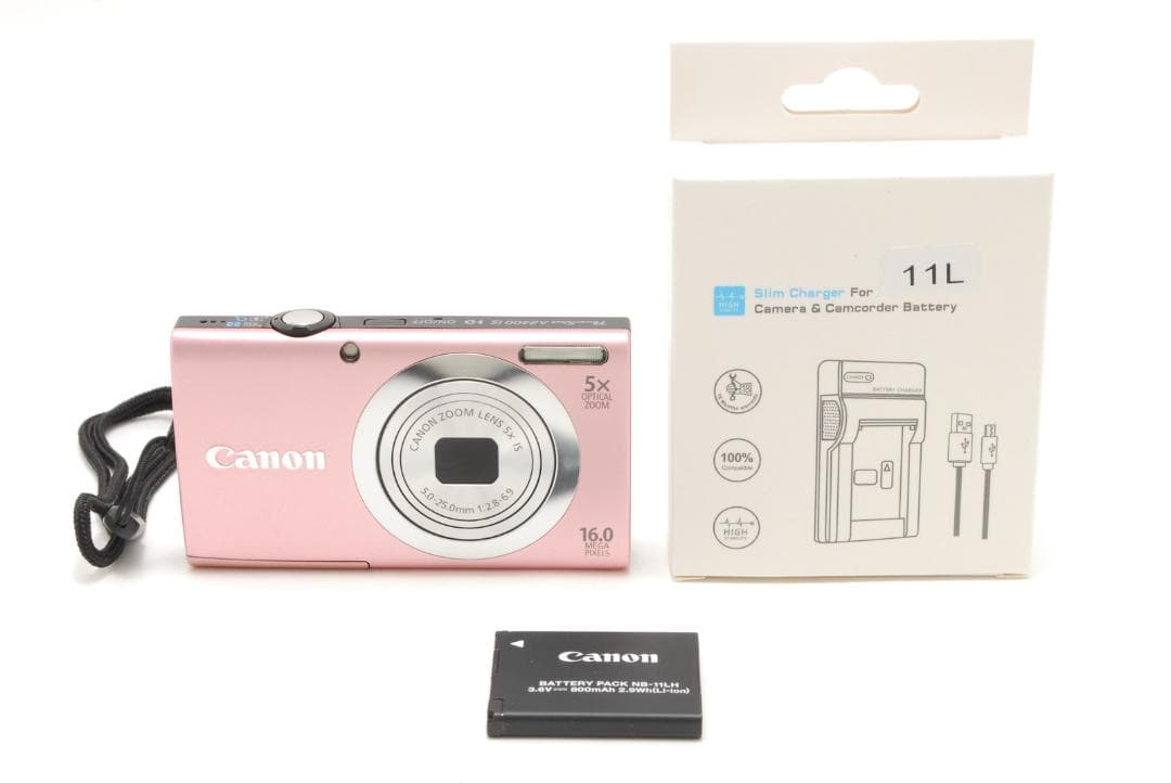 canon powershot a2400 pink 動作確認済み