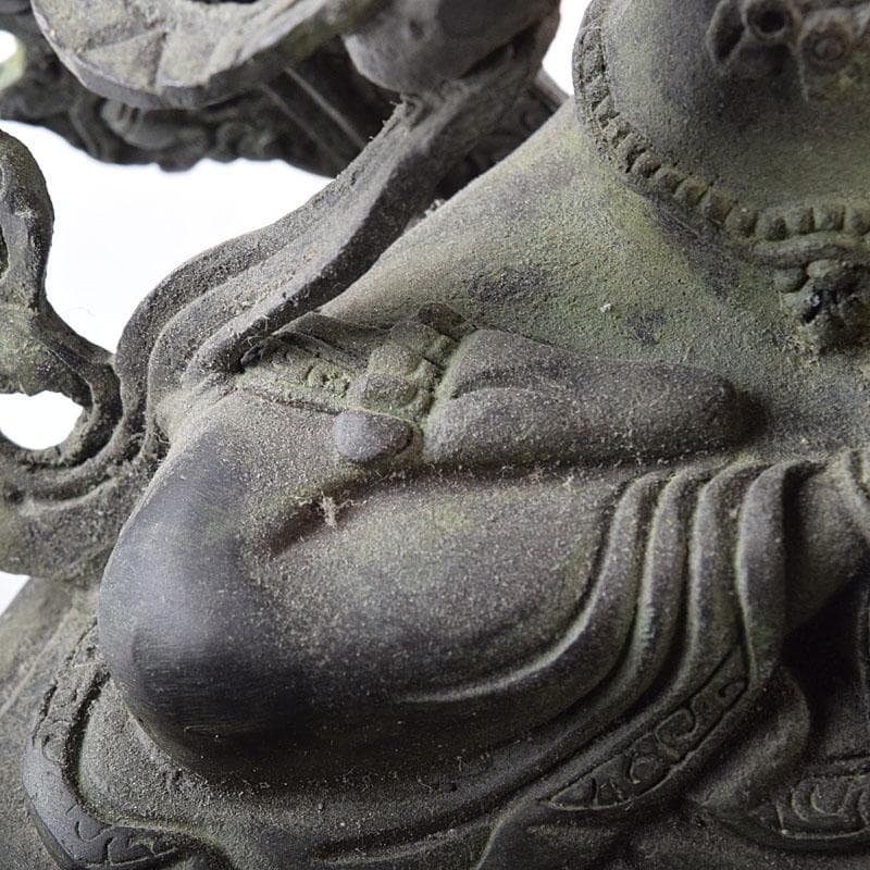 仏教美術　古銅青銅　チベット仏　仏像　置物　Ｖ　7727