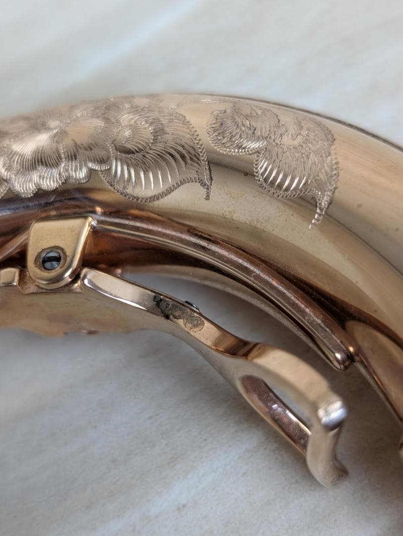 サックス　ネック　SOLID　SILVER　GOLD.P　ゴールドピンク　パーツ