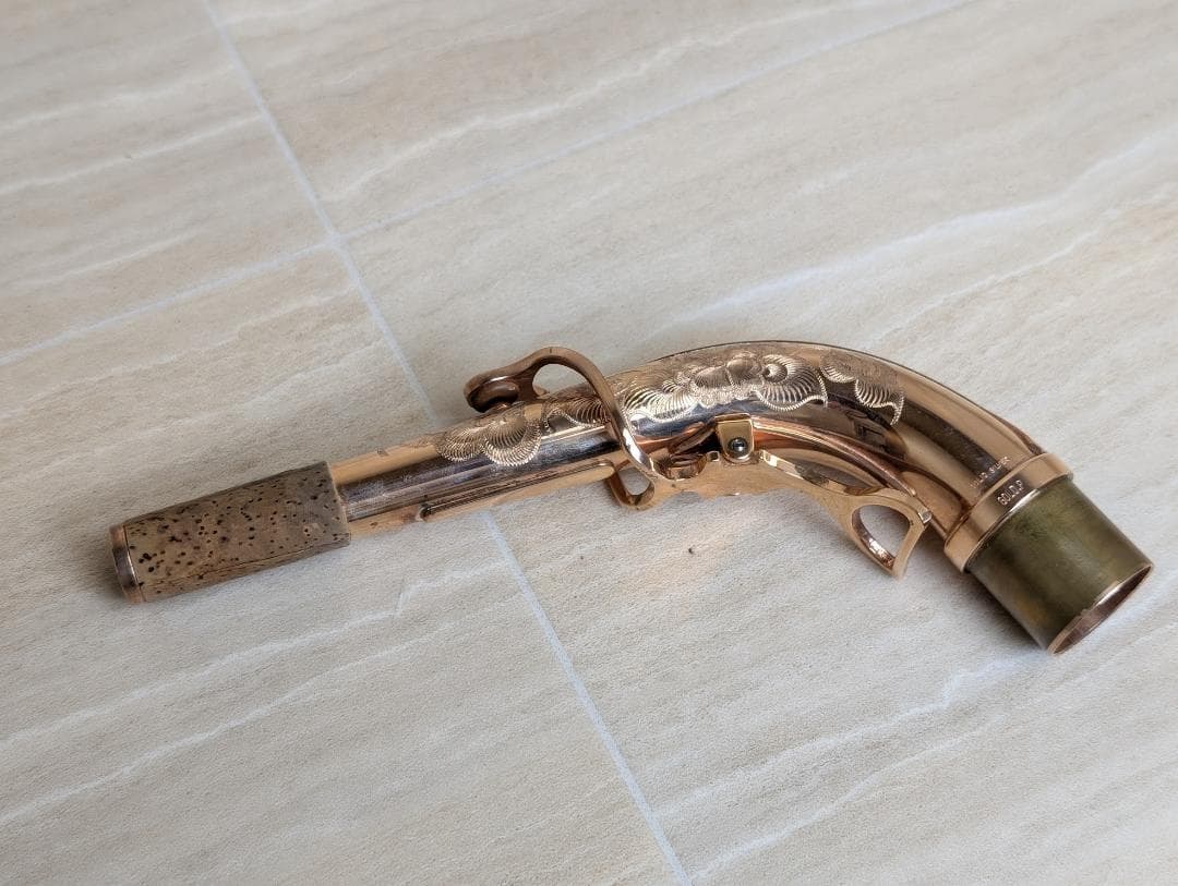 サックス　ネック　SOLID　SILVER　GOLD.P　ゴールドピンク　パーツ