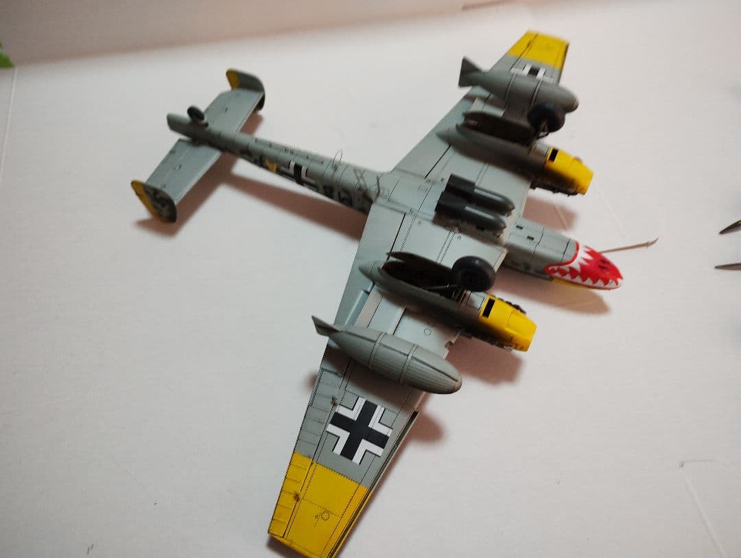 プラモデル完成機　1/48　メッサーシュミットBf110D-3