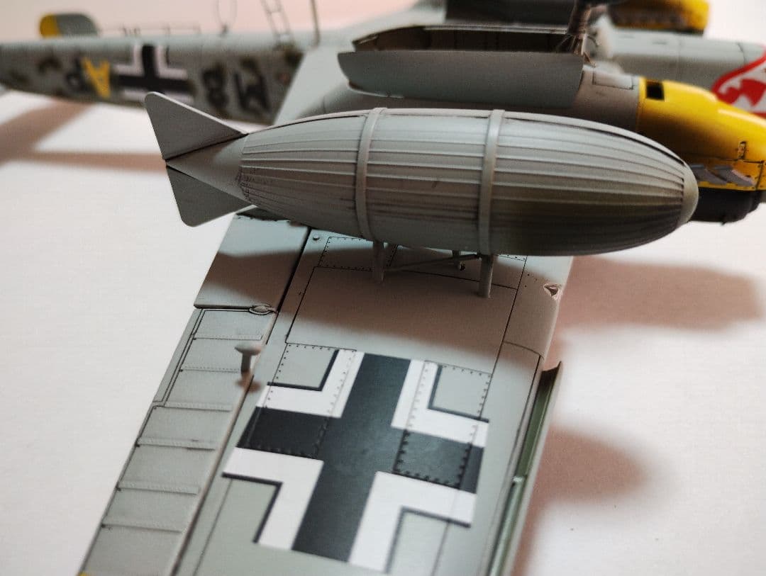 プラモデル完成機　1/48　メッサーシュミットBf110D-3