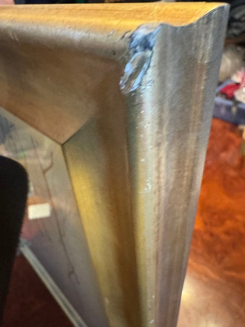 絵画　桝田隆一氏　雪林　額装付き