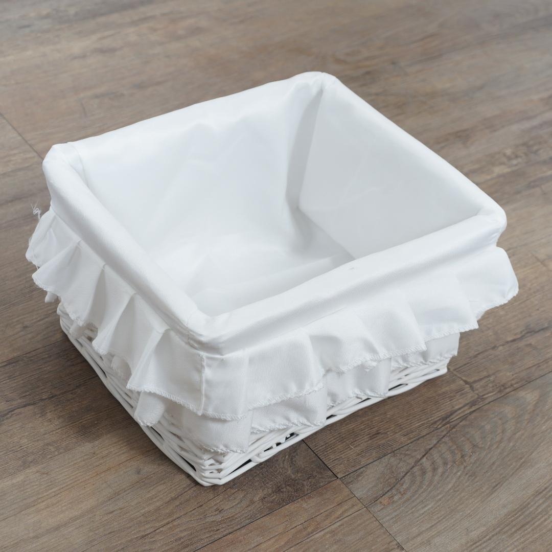 【新品】フリル　バスケット付きキャビネット　オープンチェスト 収納　アウトレット