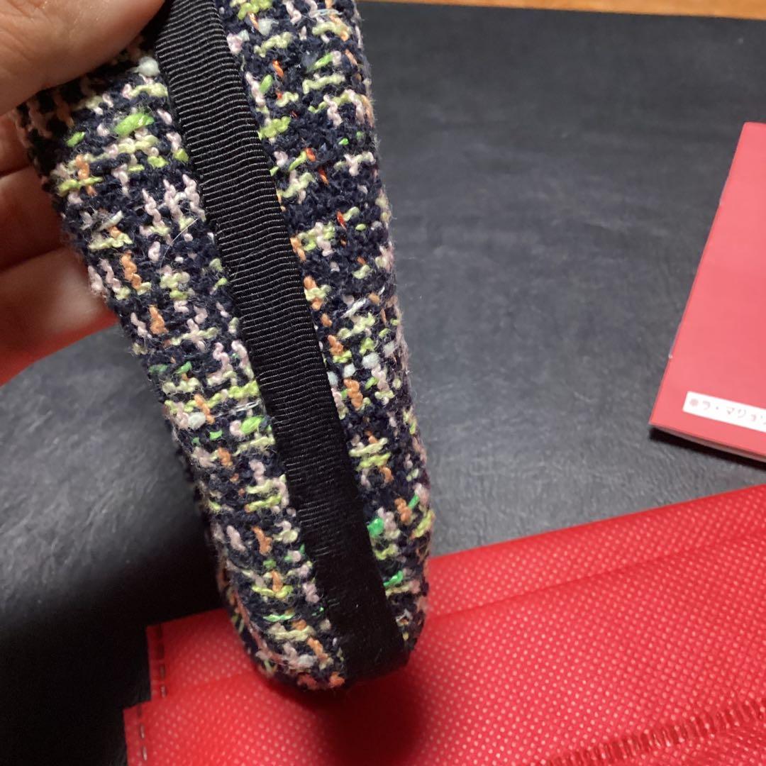 ラマジョリーナ　ブラックピンク　カチューシャ　ツイード