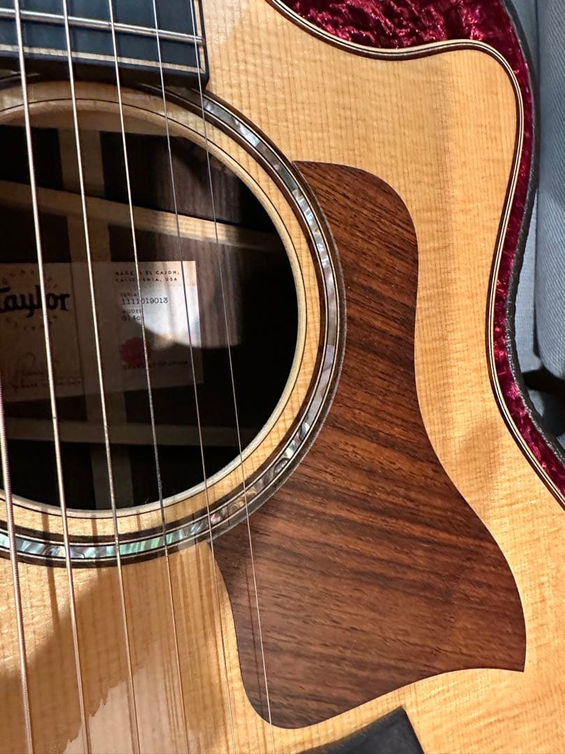 2022年購入Taylor814ce ギター 新品　島村楽器購入　保証書有