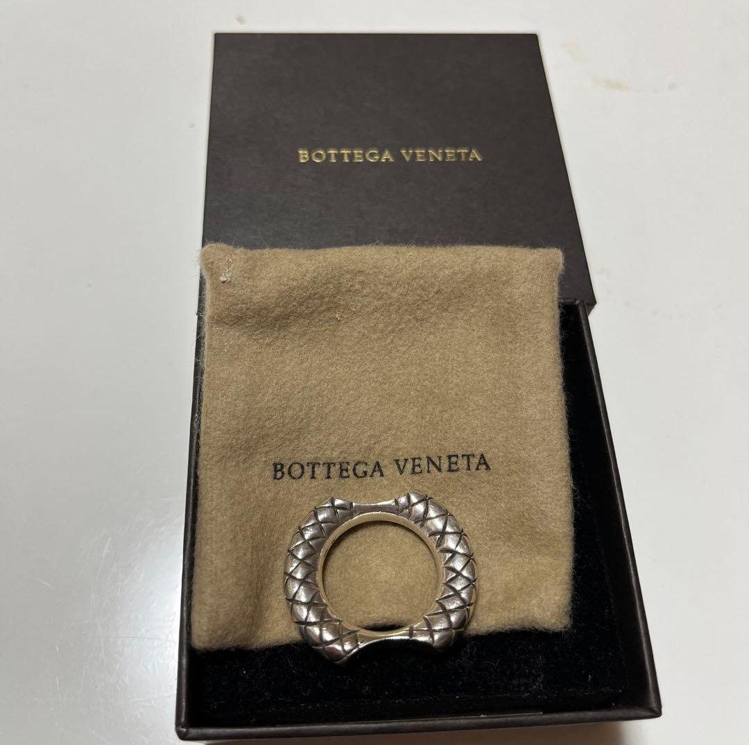 【美品】 BOTTEGA VENETA イントレチャート ダブルカット シルバー