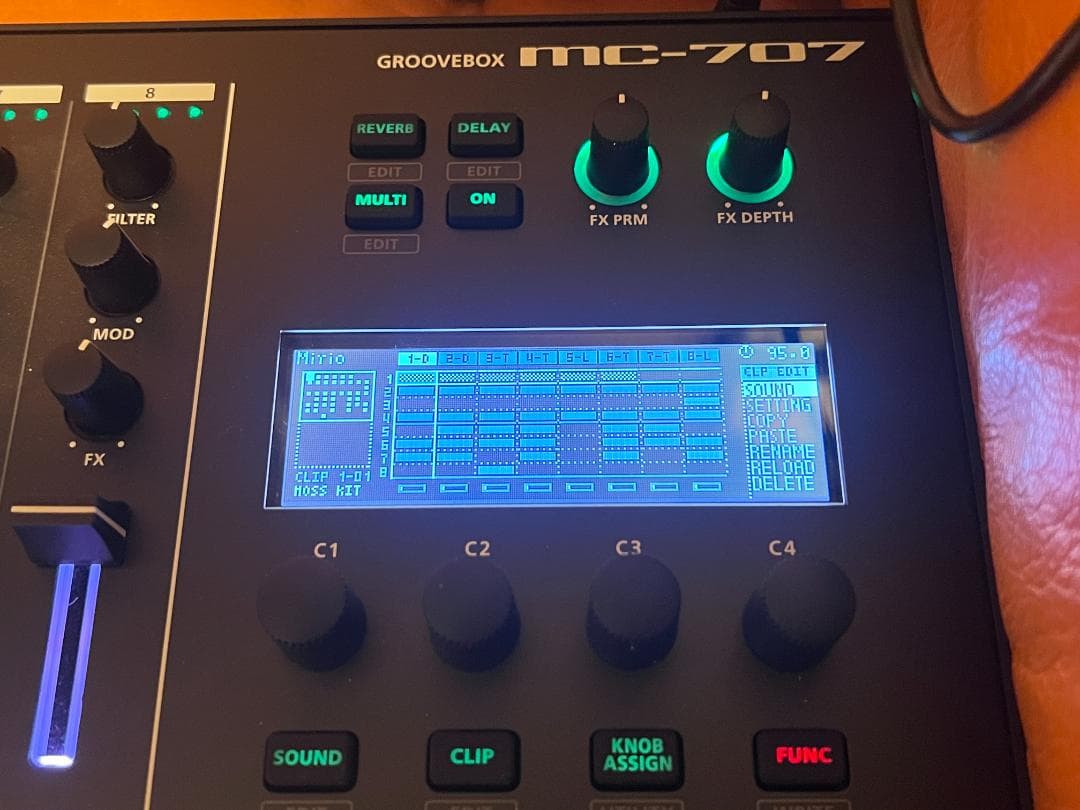 Roland MC-707　純正インナーホストバッグ+持ち運び用ソフトケース