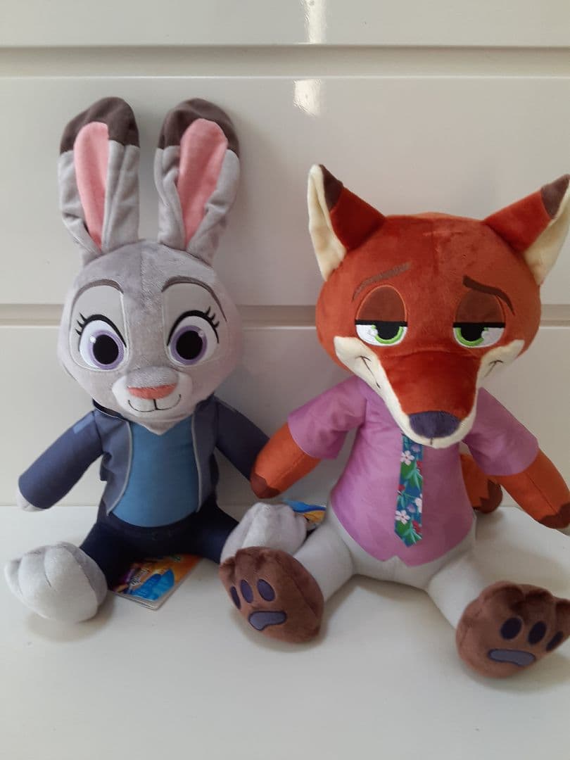 ズートピア2 Lぬいぐるみ ニック ジュディ パウバート ニブルズ ゲイリー7点