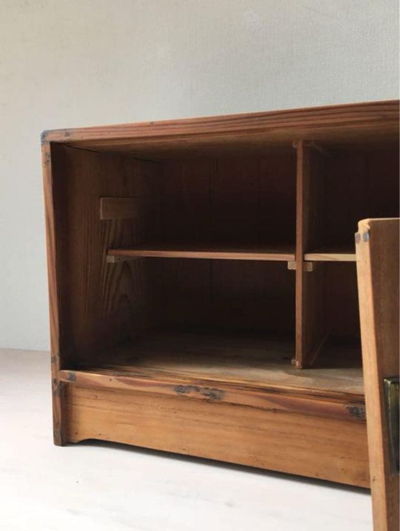 古い 食器棚 ガラス棚 ガラスケース アンティーク