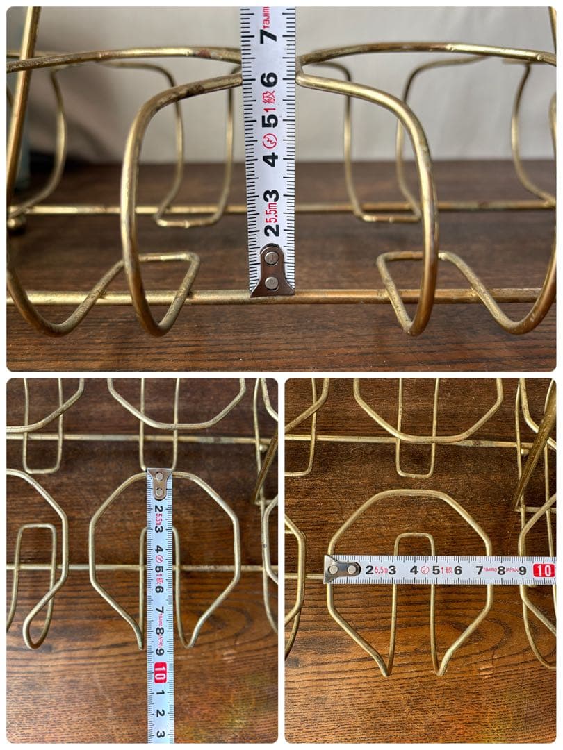 アメリカン雑貨 ビンテージ グラス8個＆グラスホルダー セット