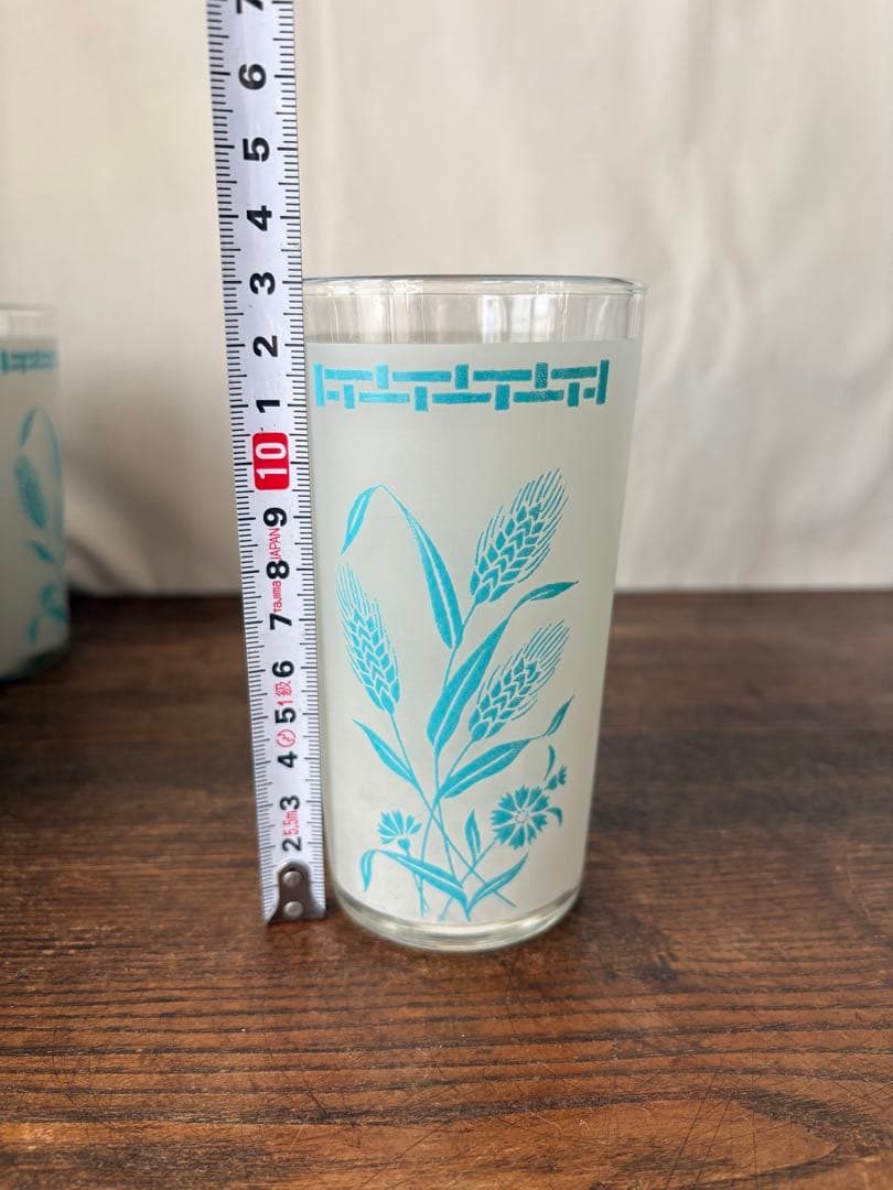 アメリカン雑貨 ビンテージ グラス8個＆グラスホルダー セット