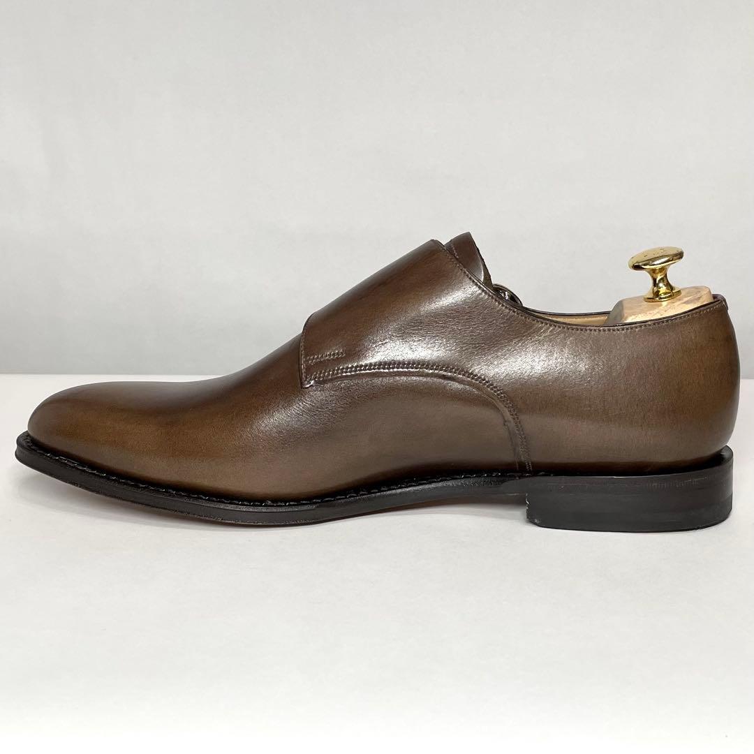 【新品同様✨️】BALLY バリー ダブルモンク ブラウン US9EEE 革靴