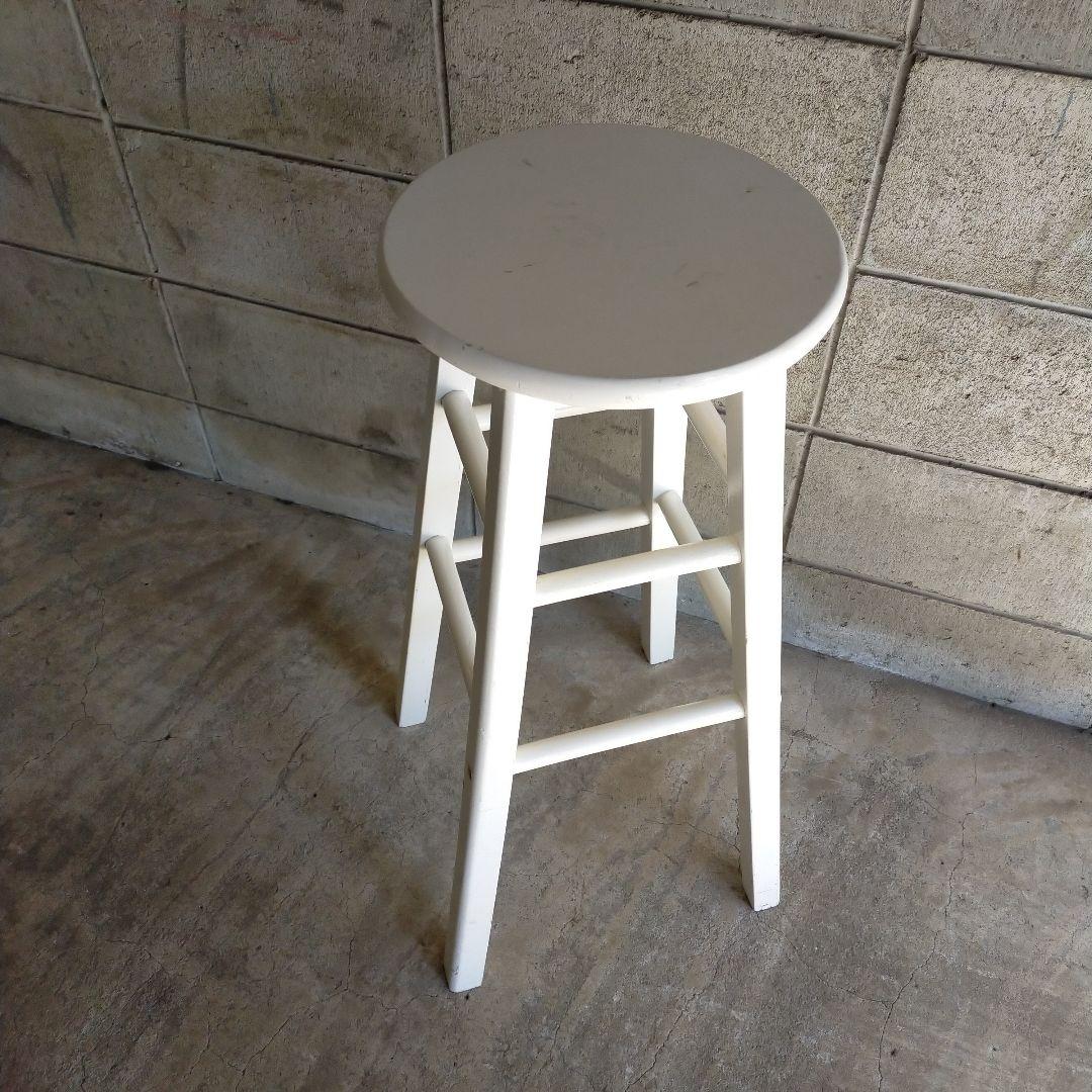 昭和レトロ・丸椅子・カウンターチェアー・木製・インテリア雑貨・ガーデニング・