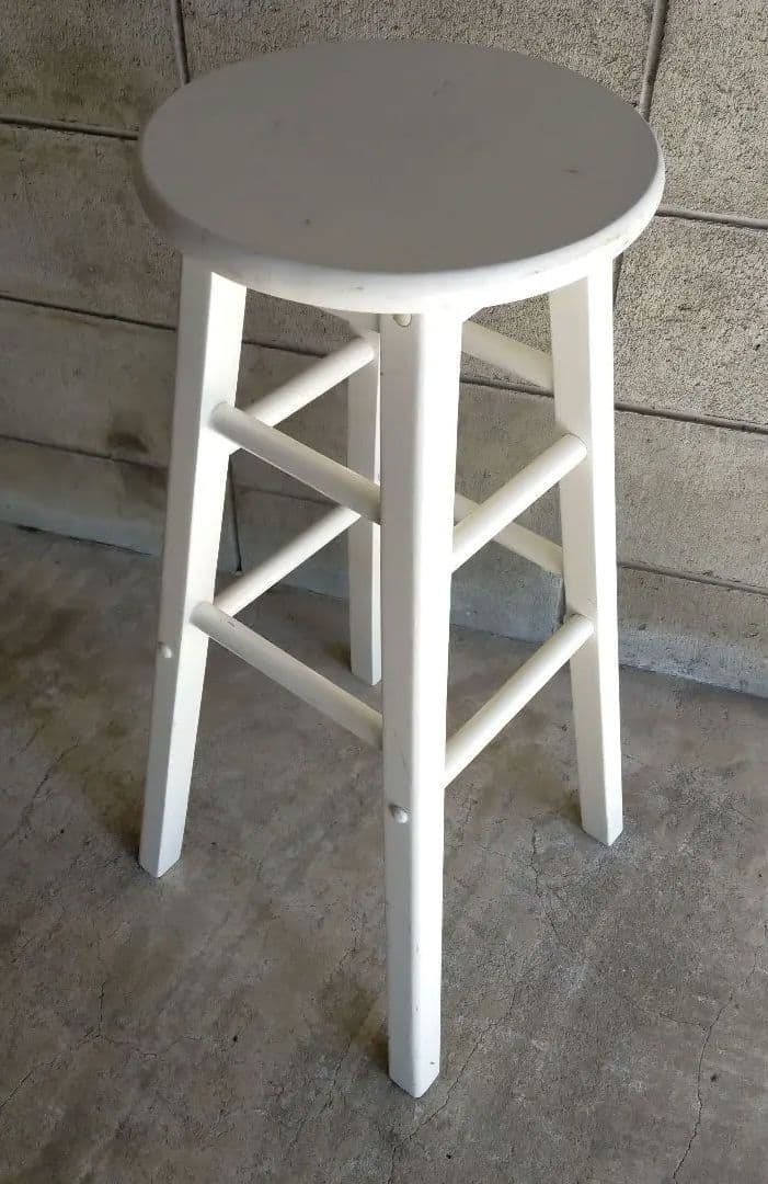 昭和レトロ・丸椅子・カウンターチェアー・木製・インテリア雑貨・ガーデニング・