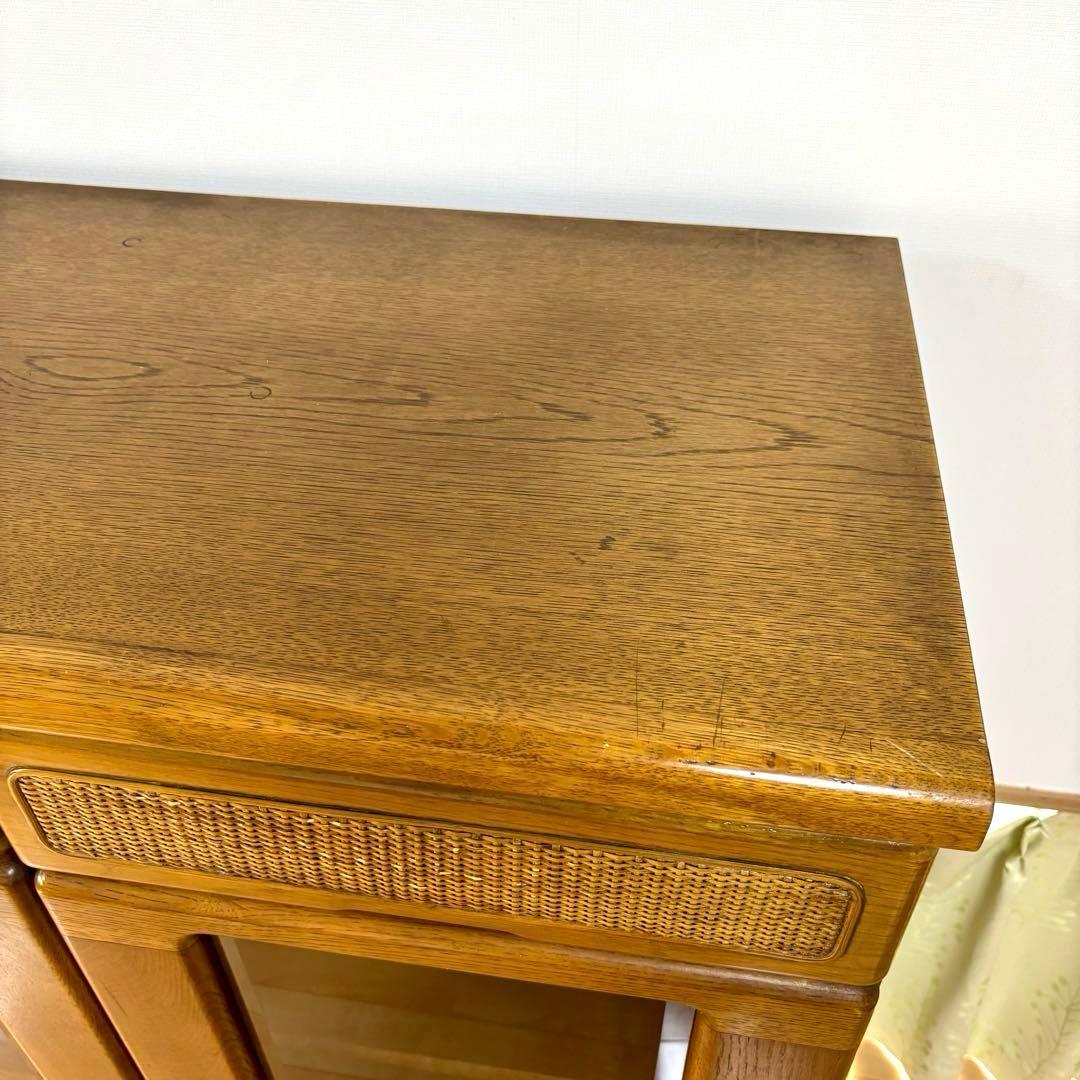 コスガ KOSUGA ガラスキャビネット 本棚 書棚 リビングボード