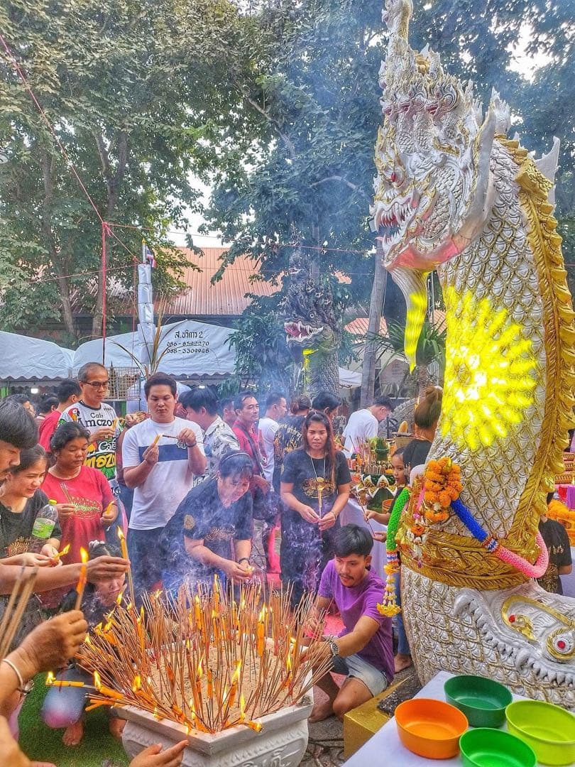 袈裟入り　チャナイ師の伝説の虎王と秘術　プージャオサミンプラ　プラクルアン　D