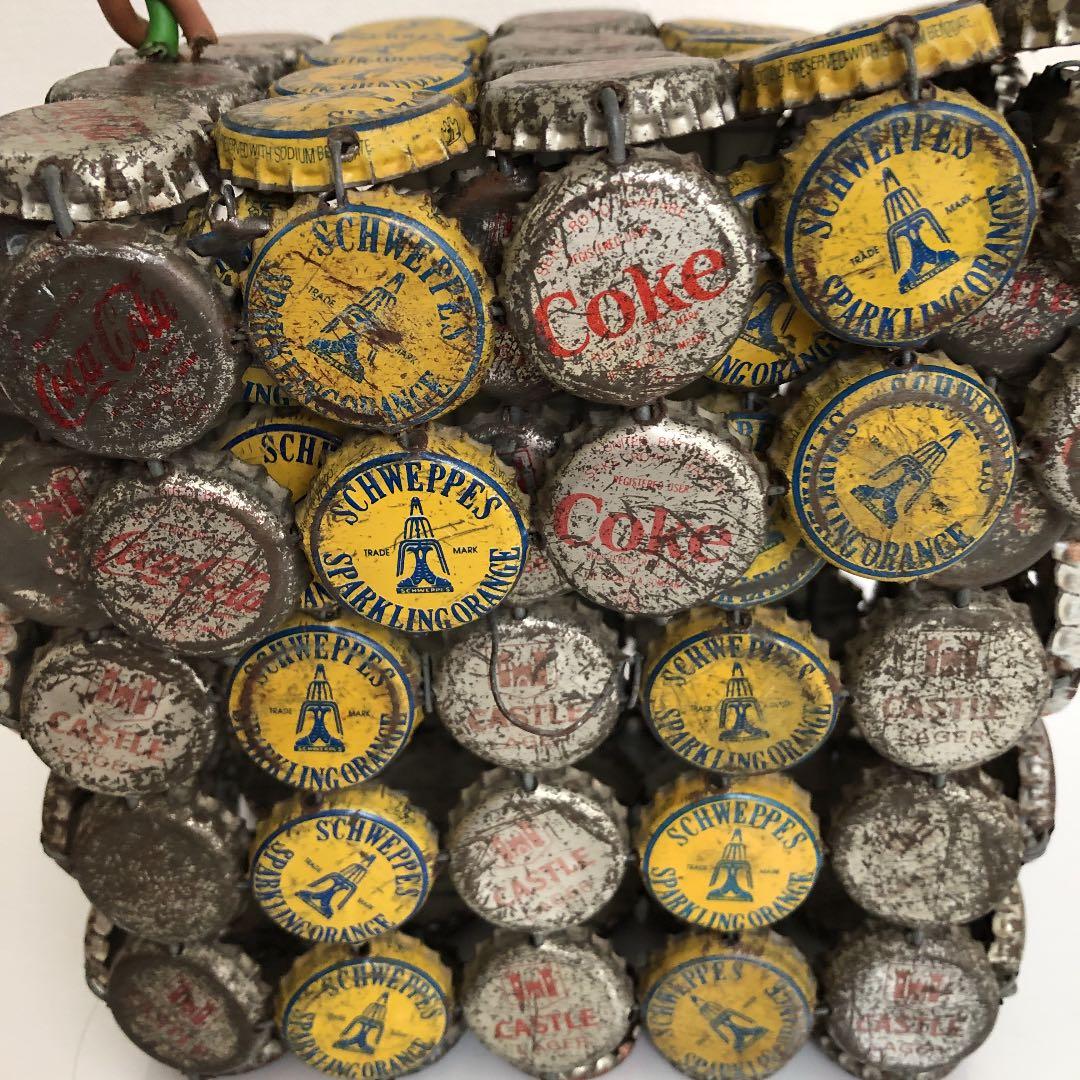 王冠のビンテージ　bag  レトロ　ボトルキャップ